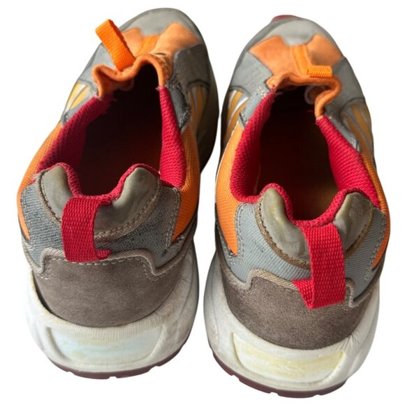 Women's REPORT Racer Leather Sneakers Orange/Red/Gray Size 9 (READ Notes) - Picture 16 of 16